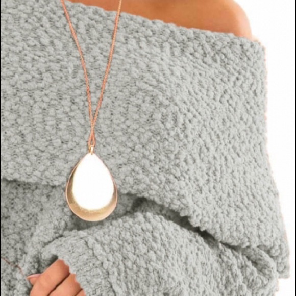 Plush Off The Shoulder Sweater - Picture 4 of 4